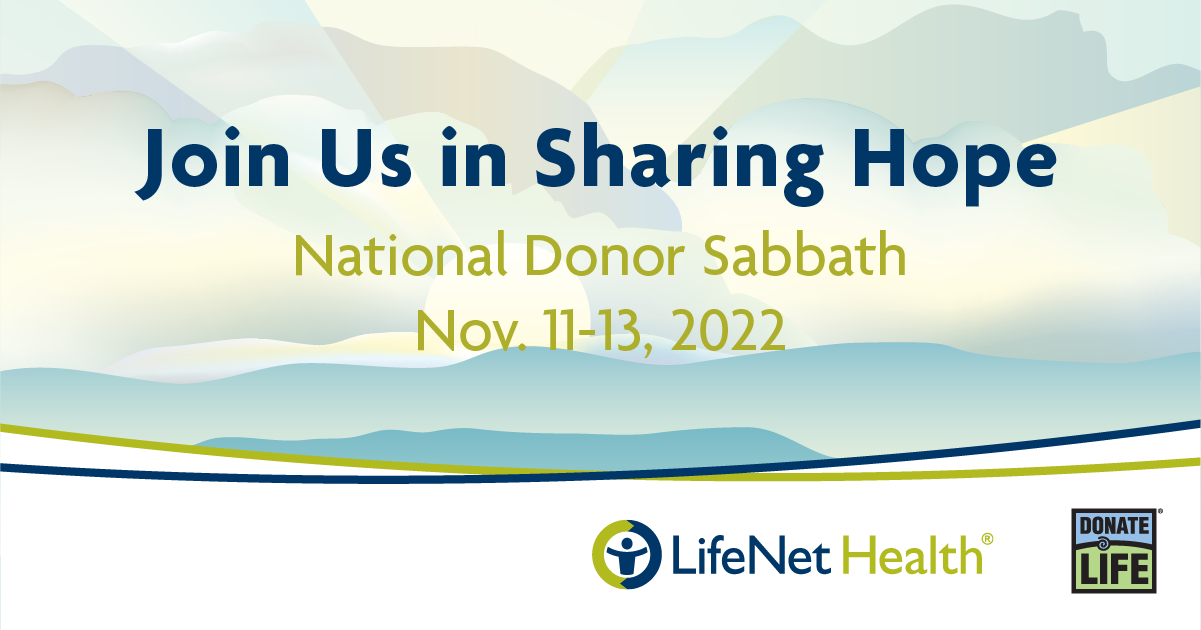 National Donor Sabbath is an interfaith celebration of life