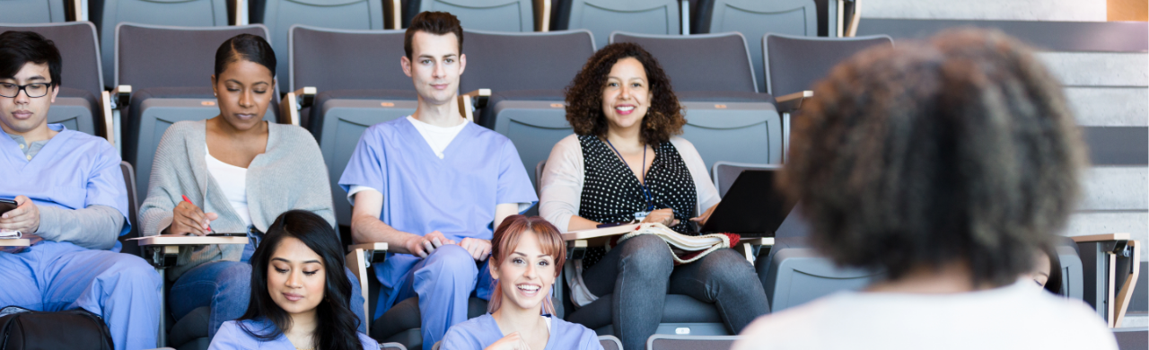 nurses learning from instructor